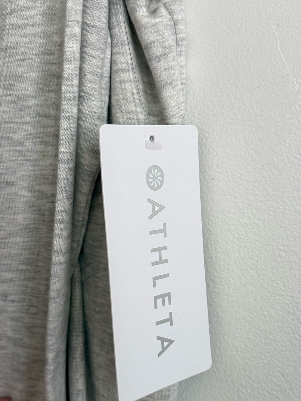 NWT Athleta Pranayama Wrap Cardigan Light Gray XS Open Front - Picture 5 of 7